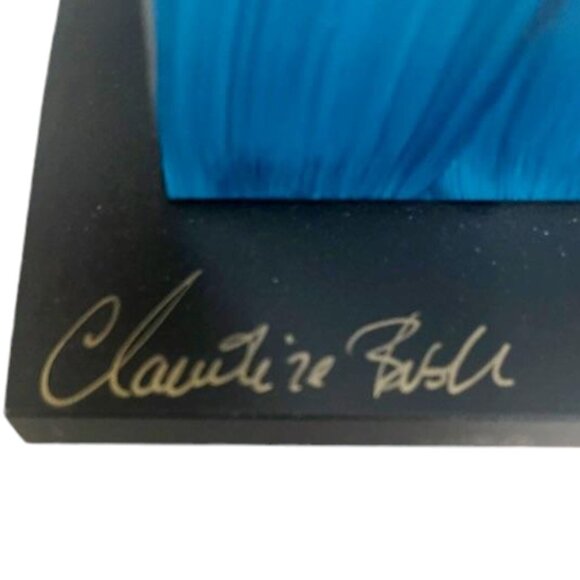 RARE "Signed” Claudine Buell Hand Painted Angel Metal Art Sculpture - Picture 7 of 9